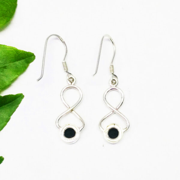 925 Sterling Silver Black Tourmaline Earrings Handmade Jewelry Gemstone Birthstone Earrings