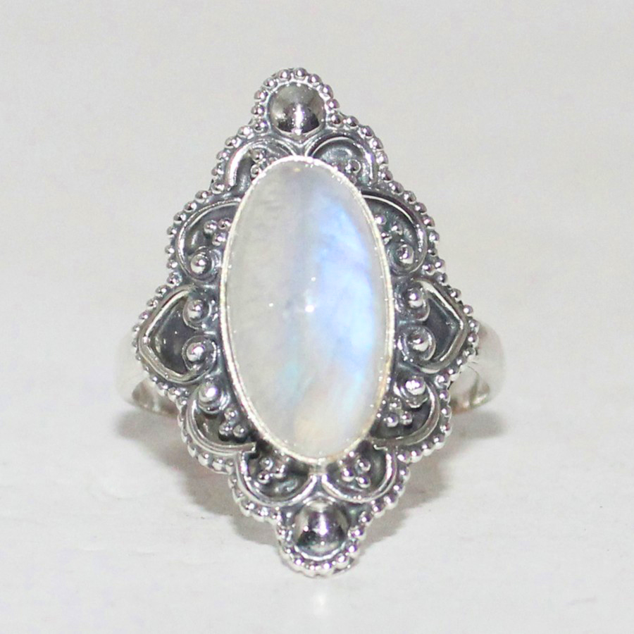 Buy RRVGEM 4.25 Ratti Natural Certified Unheated Untreatet Rainbow  Moonstone Ring Silver Plated Ring For Men And Women By Lab - Certified  Online In India At Discounted Prices