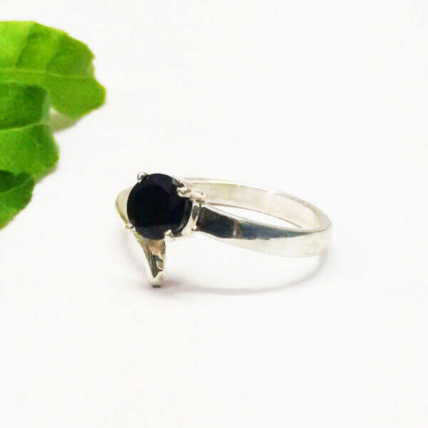 925 Sterling Silver Tourmaline Ring Handmade Jewelry Gemstone Birthstone Ring side picture