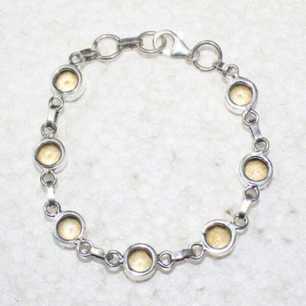 925 Sterling Silver Citrine Bracelet Handmade Jewelry Gemstone Birthstone Bracelet back picture