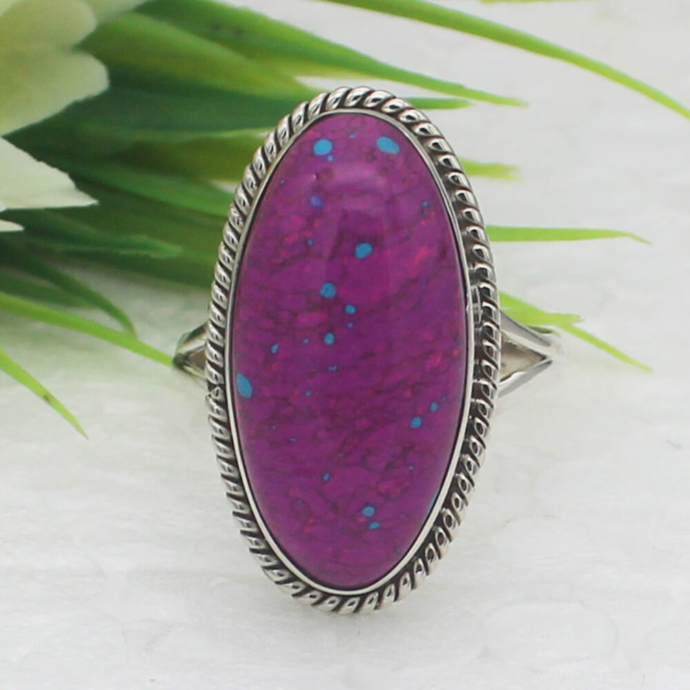 925 Sterling Silver Turquoise Ring, Handmade Jewelry, Gemstone Birthstone Ring, Gift For Women