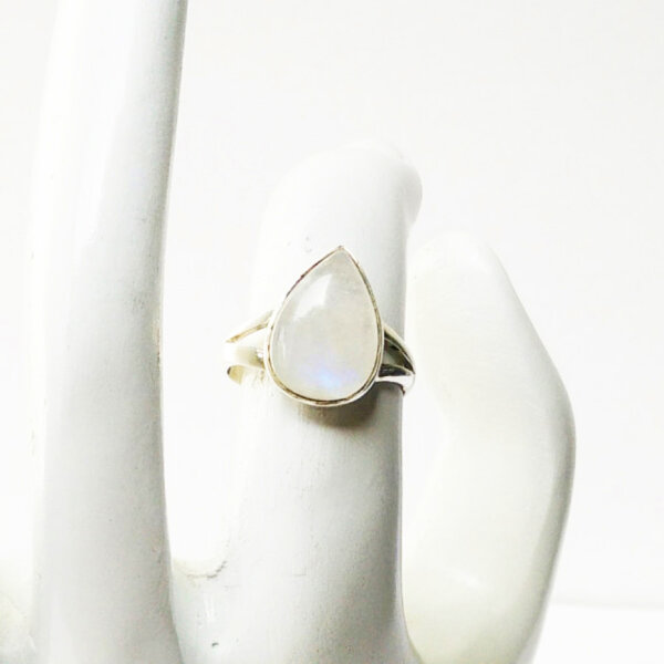 925 Sterling Silver Rainbow Moonstone Ring Handmade Jewelry Gemstone Birthstone Ring hand picture