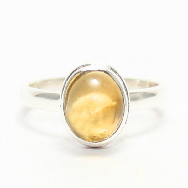 925 Sterling Silver Citrine Ring Handmade Jewelry Gemstone Birthstone Ring front picture