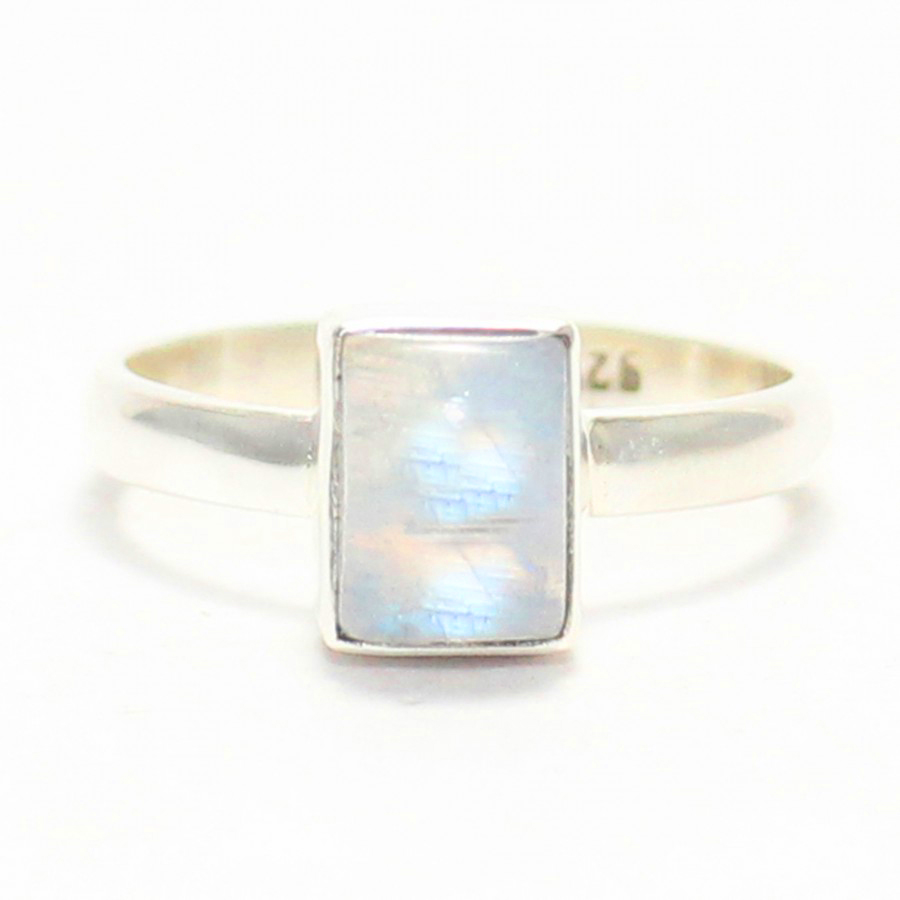 925 Sterling Silver Moonstone Ring, Handmade Jewelry, Gemstone Birthstone Ring, Gift For Women